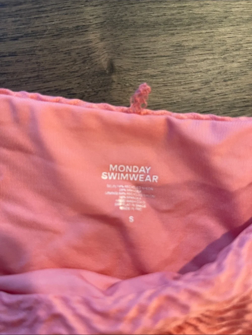Monday Swimwear Palma Bottom - Azalea Pink Chevron